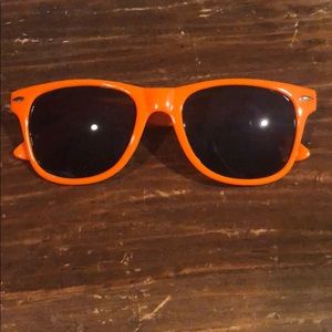 Orange wayfarer sunglasses